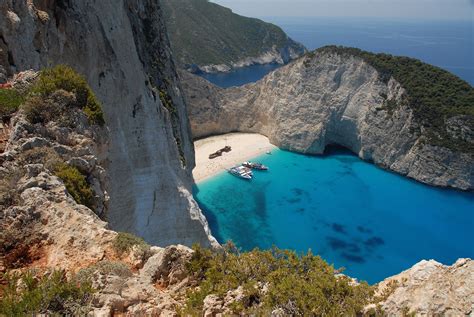 Famous Navagio Beach Greece World For Travel