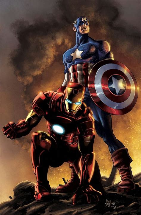 Iron Man Fan Art Iron Man And Captain America By