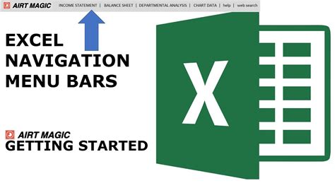 Excel Navigation Menu Bars Using The Airt Add In From Excel Awesome