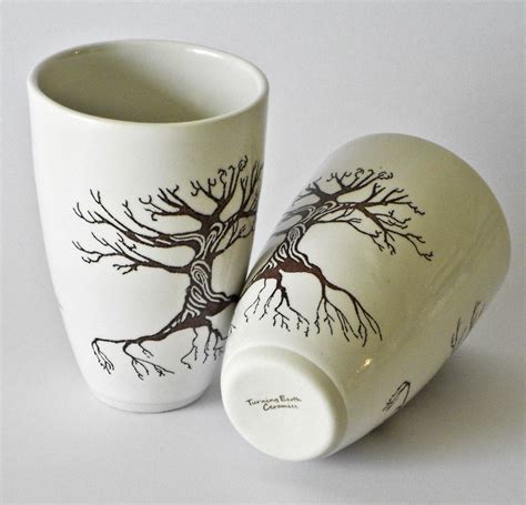 Tree Cups Cermaics Glassware Ceramics