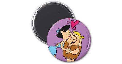 The Flintstones Betty Kissing Barney Magnet