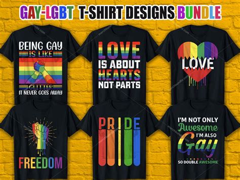 Gay Pride T Shirt Designs Bundle Lgbt T Shirt Designs Bundle