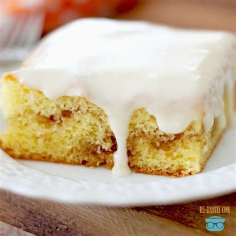 Glazed Honey Bun Cake Recipe Honey Bun Cake Honey Buns Bun Cake