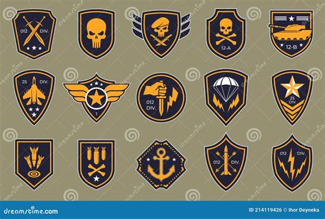 Military Stripes Emblems Logos Of Military Groups Special Military