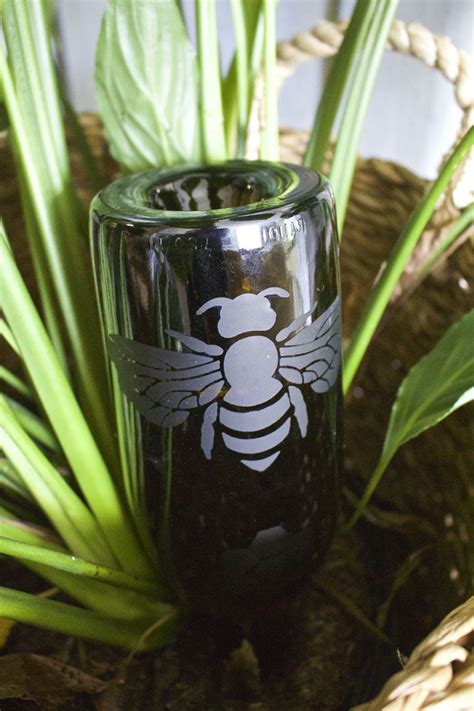 Diy Etched Plant Water Bottle 2 Bees In A Pod