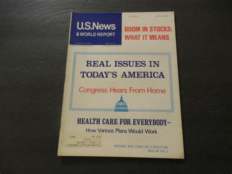 Us News World Report May 3 1971 Real Issues In Todays America Id20696