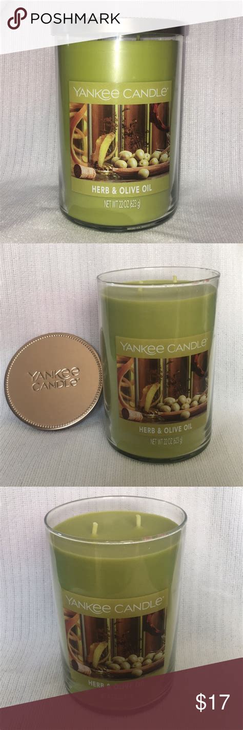 Yankee Candle 22 Oz Herb And Olive Scent Yankee Candle Candle Accents
