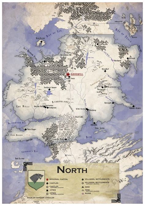 Westeros The North By Botond On Deviantart In Game Of