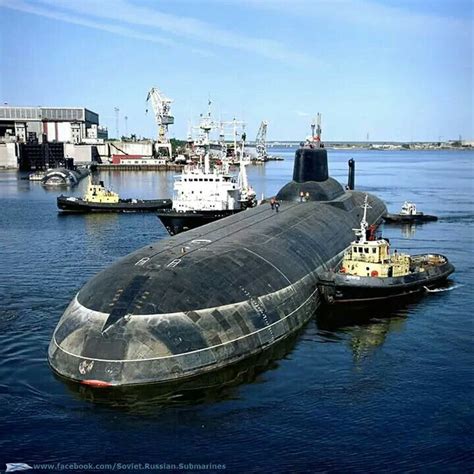 Typhoon Project 941 Submarines Russian Submarine Nuclear Submarine