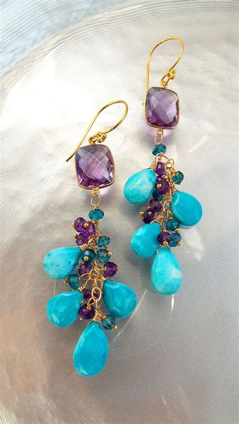 VALENTINES DAY SALE Amethyst And Turquoise By JewelstoTreasure247
