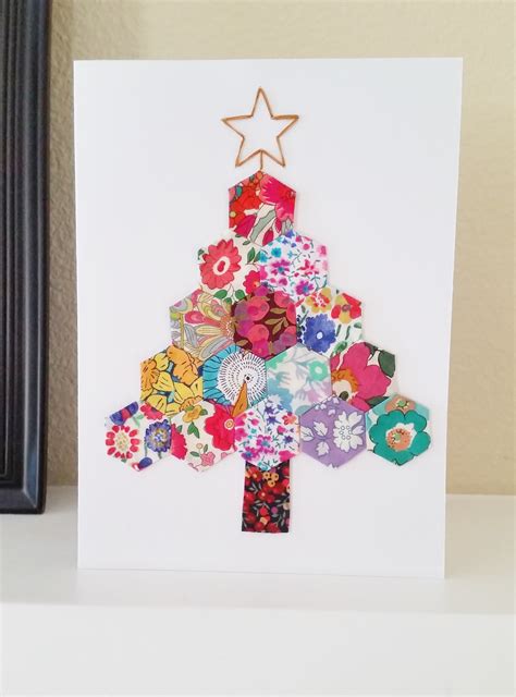 Diy Hexie Christmas Tree Card