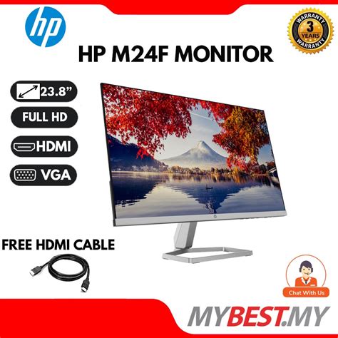 Hp M22f M24f 24y V24i 238 Inch Ips Led Backlit Monitor Shopee