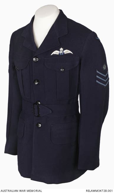 Raaf Winter Service Dress Tunic Flight Sergeant R H Middleton 149