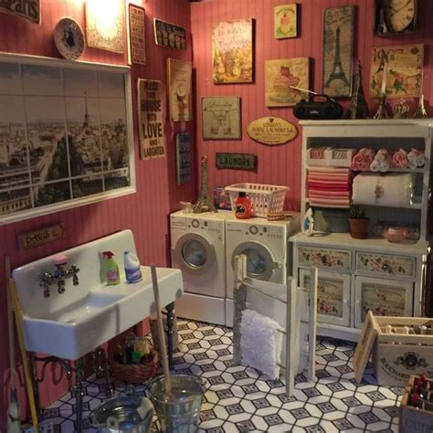 201908 Dollhouse Miniature Laundry Room By Cinandtheminicity