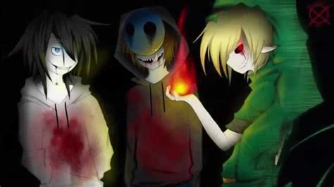 jeff the killer eyeless jack and ben drowned tribute we are youtube