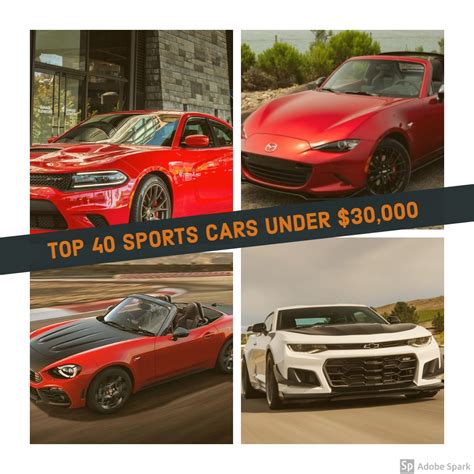 It will leave most supercars in the dust, and you can purchase it for under $20,000 used. Best Cars Under 30000 - Best Sports Cars Under 30K (2019)