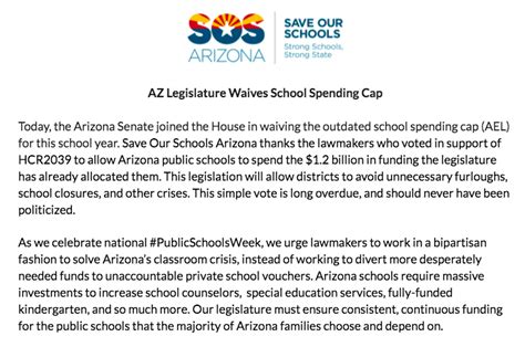 Save Our Schools Az On Twitter Today The Azleg Waived The Outdated