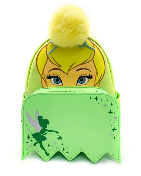 Loungefly Tinkerbell Emerald Green Sequin Mini Backpack Exclusive