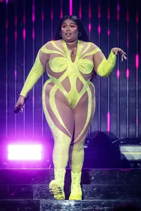 Lizzo Wows Fans As She Slips Into Nude Illusion Skintight Bodysuit
