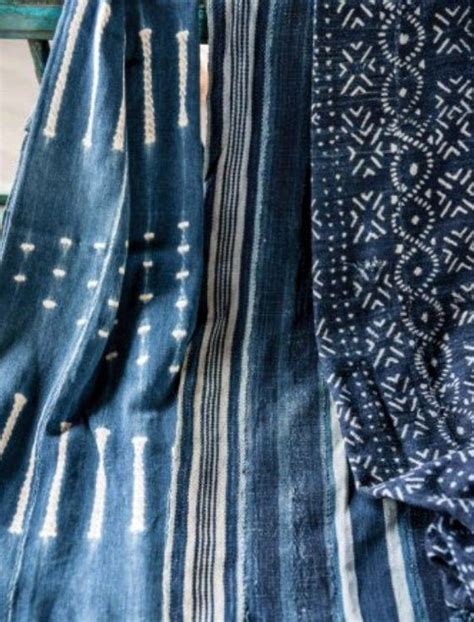 Vintage African Mud Cloth Indigo Blue Mud Cloth Fabric Shibori Etsy