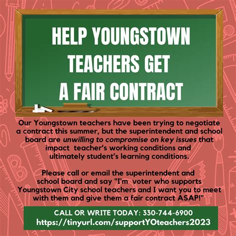 Tell The Superintendent And School Board That Youngstown Teachers