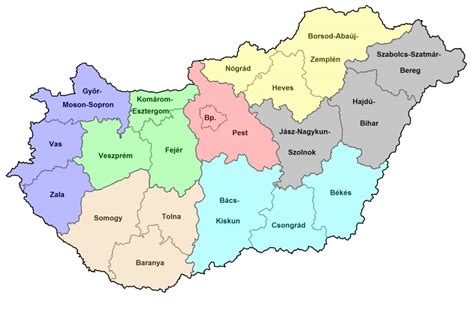 Város sűrűség 2 • népsűrűség 3 • jelmagyarázat (kattints a térképjelőlőre elrejtéshez). Magyarország régiói - SZVMSZK