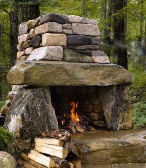 50 Marvelous Rustic Outdoor Fireplace Designs For Your Barbecue Party