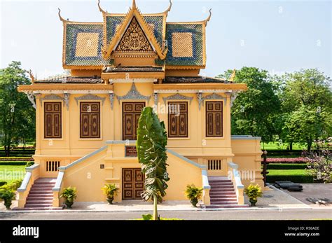 Royal Palace Phnom Penh Cambodia Indochina Southeast Asia Stock