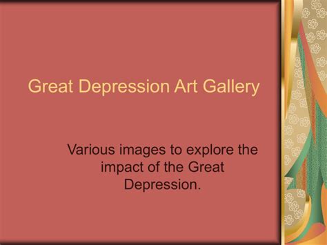 Great Depression Art Gallery