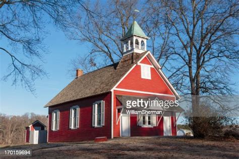 Little Red Schoolhouse High Res Stock Photo Getty Images