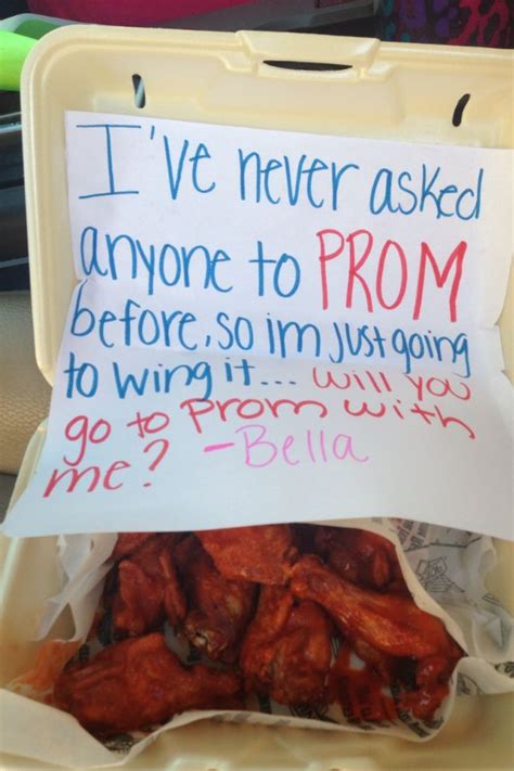 How I Asked My Date To Prom Stuff I Did Pinterest Wings