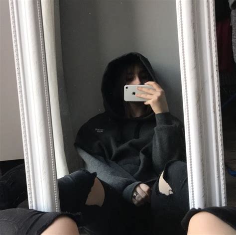 Tumblr Aesthetic Ulzzang Cute Mirror Selfie Selca Girl Ulzzang Girl Selca Ulzzang Fashion
