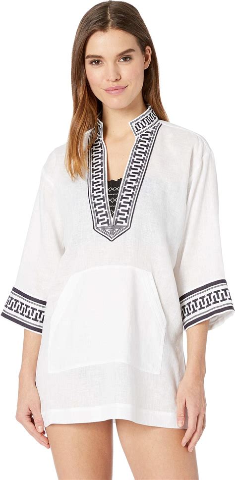 Tory Burch Swimwear Womens Embroidered Tory Tunic Cover Up Shop New