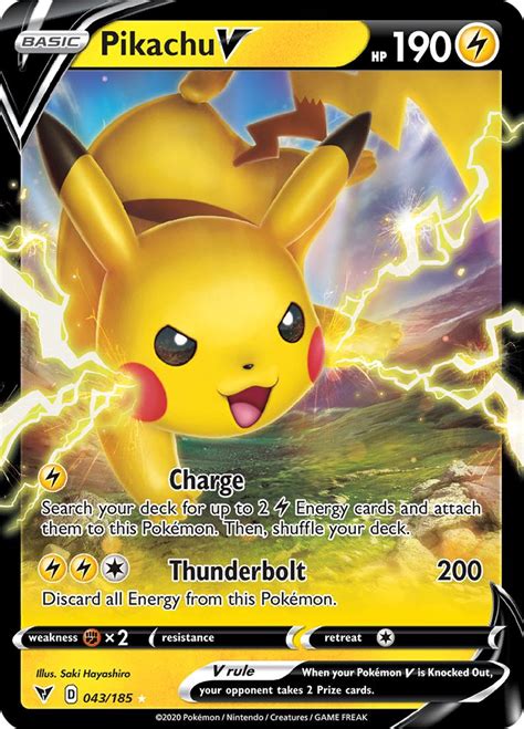 It was first published by media factory in october 1996 in japan and has been published by wizards of the coast since december 1998. Serebii.net Pokémon Card Database - Vivid Voltage - #43 Pikachu V