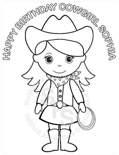 cowgirl pictures to color coloring home