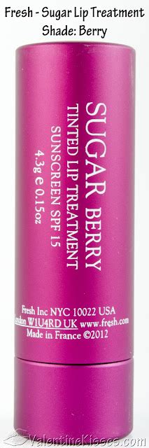 Valentine Kisses Fresh Sugar Lip Treatment In Berry Swatches Pics Review