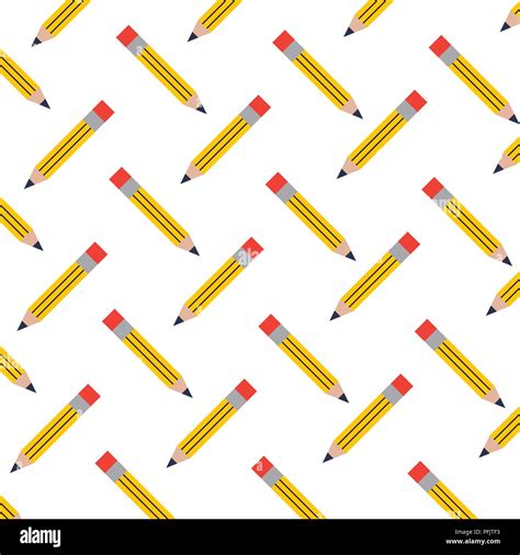 Pencil Write Pattern Background Stock Vector Image And Art Alamy