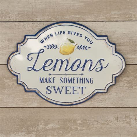 When Life Gives You Lemons Metal Sign - Piper Classics | Metal letter ...