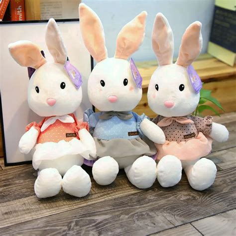 2018 New Cute Rabbit Plush Stuffed Soft Animal Doll Rabbit Bunny With