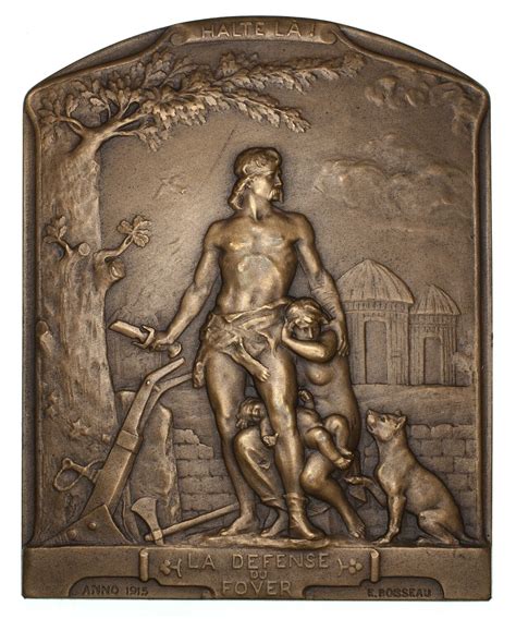 Medal Defence Of Foyer Defense Of The Home France 1915