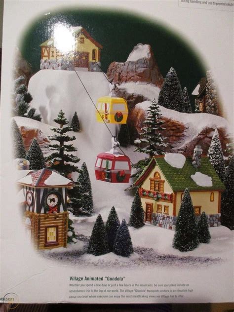 Dept 56 Snow Village Animated Gondola Ski Lift Mountain Christmas 56
