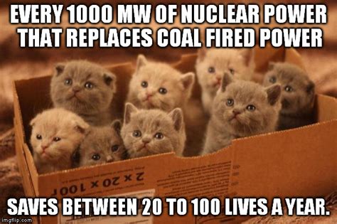 Nuclear Power Saves Kittens And People Too Imgflip