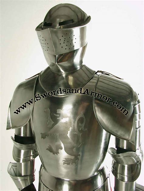 Medieval Knight In Shining Armor Display