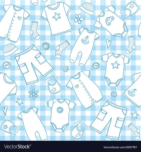 Baby Boy Seamless Pattern Royalty Free Vector Image