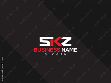 Minimalist Skz Logo Letter Creative Sk S K Z Logo Icon Design With New