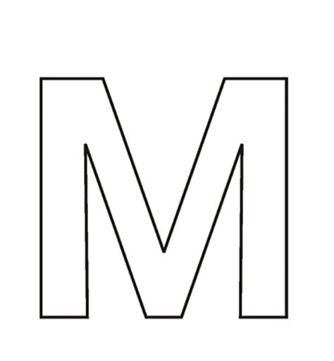 Letter M Free Alphabet Coloring Pages For Preschool Preschool Crafts