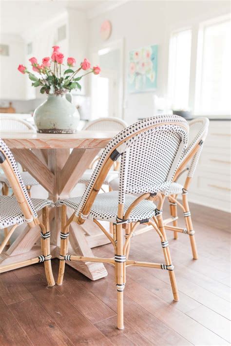 Source unknown the french rattan bistro chair is a favorite of mine. bistro dining room decor in 2020 | Iron patio furniture ...