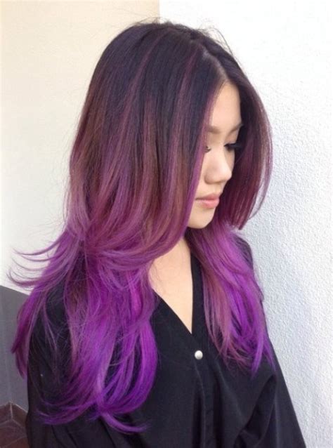 40 Versatile Ideas Of Purple Highlights For Blonde Brown