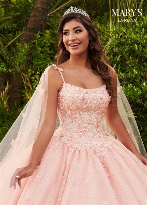 cape quinceanera dress by mary s bridal mq2115 abc fashion