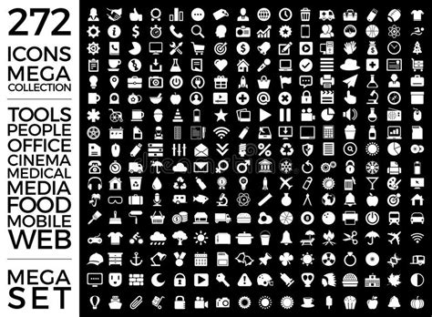 Set Of Icons Quality Universal Pack Big Icon Collection Vector Design